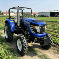 Neuer Kompakt-Traktor aus China 4x4 für Landwirtschaft und Gewächshäuser 80 PS Multifunktionaler Diesel-Hydraulik-Radtraktor
