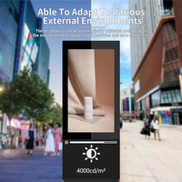 Pantalla LCD Publicitaria Personalizada de 49 y 55 Pulgadas, Tótem de Pantalla Grande para Exteriores, Resistente al Agua IP65, Señalización Digital LCD