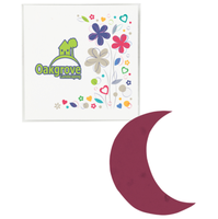 Logo personnalisé, sachet de graines en forme de croissant, plantable, motif ciel nocturne, lune et étoiles, breloque Eid, décoration, cadeau, promotionnel, vente en gros