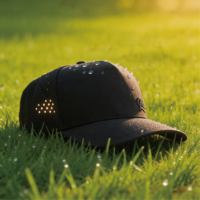 Gorra de Béisbol Deportiva de Nailon Terry para Exteriores, de 5 Paneles, Impermeable, con Perforaciones Láser, Transpirable, Resistente, para Senderismo, Pesca y Protección Solar