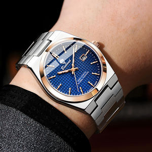 Reloj de Cuarzo para Hombre BINBOND 1128, Estilo Casual de Negocios, Esfera Grande de 41 mm, Pantalla con Agujas, Correa de Acero Inoxidable, Resistente al Agua 30M - Product Image 3