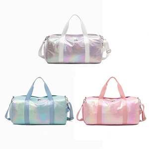 New Gradient Color Travel Bag Women Europe Style Waterproof Folding <b>Luggage</b> Bag Shoulder <b>Strap</b> Gym Bag - Product Image 2