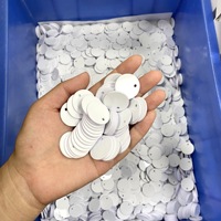 Carte NFC RFID 25MM pour animaux de compagnie, étiquettes pour blanchisserie et entrepôt, fréquence 860-960MHz, puce NFC213, compatible Google