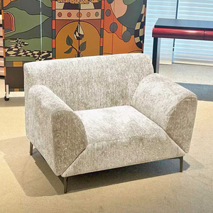 Aile volante française simple <span class=keywords><strong>chaise</strong></span> de repos paresseux moderne Milan Texture accoudoir rotatif pour salon chambre balcon hôtel utilisation - Product Image 2