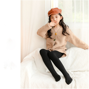 2025 OEM Solid Color Fleece Winter <strong>Leggings</strong> Pantyhose for Kids <strong>Girls</strong> High Waist Casual Style Breathable Seamed Warm <strong>Thermal</strong> - Product Image 1