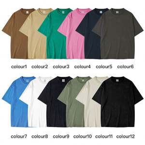 เสื้อยืดผ้าฝ้ายแขนสั้นขนาดใหญ่พิเศษสำหรับทุกเพศเสื้อยืดพิมพ์ลายพัฟโลโก้แบบกำหนดเอง100% โรงงาน - Product Image 3