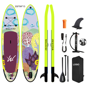 ราคาโรงงานขายส่ง 350 ซม. 11.6 ฟุต กระดานโต้คลื่นแบบเป่าลมรุ่นใหม่ ดีไซน์ใหม่ กระดานยืนพายแบบเป่าลม กีฬาทางน้ำ กระดานพายไม้เมเปิ้ล - Product Image 3