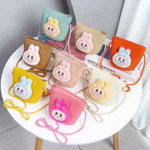 Grosir tas bahu jerami anak-anak merek HL dengan kancing penutup desain uniseks modis semua musim - Product Image 3