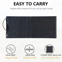 Panneaux solaires flexibles étanches IP68 de 10 à 500 W, ETFE, haute efficacité, monocristallins, module PV Topcon pour utilisation en mer, en bateau, en extérieur