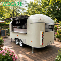 WECARE Remorque alimentaire mobile, bar à café, bar à jus, barbecue, remorque de restauration rapide entièrement équipée, remorque de restaurant, camion de restauration à vendre