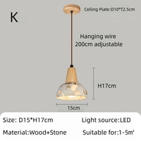 Suspension LED Terrazzo Minimaliste Moderne en Bois Massif avec Cordon Réglable pour Chambre, Îlot de Cuisine, Salle à Manger et Décoration