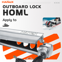Accessoire marin, verrou de moteur hors-bord et verrou de moteur en acier inoxydable pour bateau avec 3 clés fournies