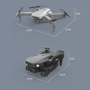 Dron Cuadricóptero Plegable <span class=keywords><strong>RC</strong></span>, Helicóptero de Juguete, Regalo, E88 Pro WIFI FPV, Dron con Cámara HD 4K de Gran Angular y Mantenimiento de Altura - Product Image 3