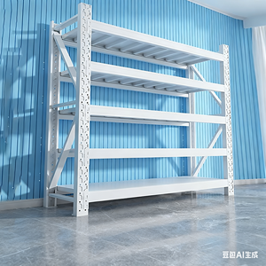 מדפי מחסן בינוניים של היצרן, מדפי אחסון משטחים, מדפי אחסון, ריהוט משרדי - Product Image 4