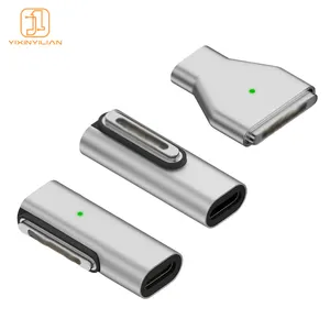 Magsa 3 To USB C Converter Adapter 140W Fast Charging Magnetic Automatic Connection Type C To Magsa 3Plug Adapter For Mac B