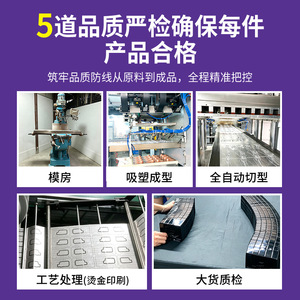 กล่องบรรจุภัณฑ์พลาสติกแบบปรับแต่งได้ พร้อมถาดใส่เครื่องสำอางบุ PVC สำหรับการใช้งานข้ามพรมแดน - Product Image 5