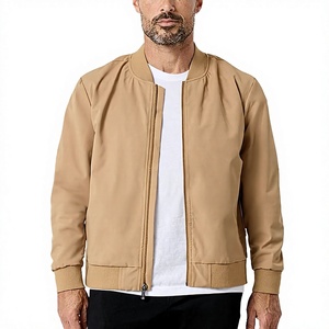 Blouson Aviateur Classique Premium pour Homme – Col Montant, Logo Frontal, Élégant, Décontracté, Léger, Zippé – Idéal Hiver - Product Image 1