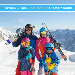 Correa de sujeción personalizada para esquí y snowboard con gancho y bucle, y almohadilla protectora para el transporte de equipos de esquí - Product Image 3
