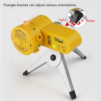 Niveau laser LV06 Règle de niveau domestique quatre en un, règle laser avec trépied rotatif et chargeur de fil