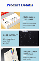 Cartes de visite personnalisées avec texture gaufrée/débossée, pelliculage brillant, découpe personnalisée, impression numérique couleur CMYK