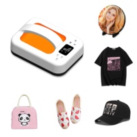 Presse à transfert thermique semi-automatique portable en acier inoxydable pour T-shirts et casquettes DIY, facile à utiliser, 220V