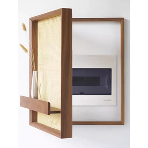 Estante Decorativo de Pared para Interiores de Calidad, Oculta la Caja de Protección de Distribución, Cubierta para Medidor Eléctrico con Ganchos para Abrigos - Product Image 1