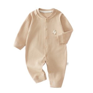 Mameluco de Bebé de Manga Larga, Tejido de Algodón, Unisex, para Recién Nacidos, Primavera y Otoño, Body Interior - Product Image 5