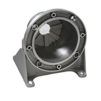 Boîtier de cloche en aluminium moulé sous pression, pièces de fonderie métallique personnalisées OEM, composants de machines industrielles