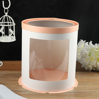 Boîte à Gâteau Personnalisée de Haute Qualité avec Fenêtre Transparente pour Anniversaire ou Mariage