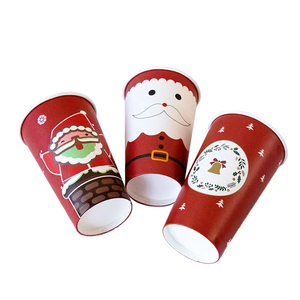 Regalo <span class=keywords><strong>DE</strong></span> ENTREGA <span class=keywords><strong>DE</strong></span> Papá Noel desde el Polo Norte Vasos <span class=keywords><strong>de</strong></span> papel <span class=keywords><strong>de</strong></span> Navidad <span class=keywords><strong>de</strong></span> <span class=keywords><strong>pared</strong></span> simple con tapas y pajita para Decoración - Product Image 4
