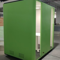 Cabines insonorisées, pods silencieux, studios d'enregistrement mobiles, bureaux de streaming en direct, cabines téléphoniques, salles de piano, salles de batterie, gymnase, aluminium