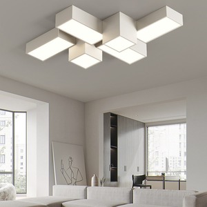 Lámpara de Techo LED Moderna con Forma de Nube, Base de Metal Acrílico, 6000K Blanco Frío, Diseño Asiático, Gran Tamaño, para Dormitorio, Montaje en Superficie, CRI 90 - Product Image 4