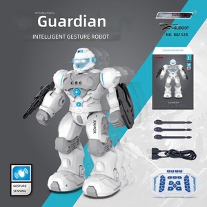 <span class=keywords><strong>Robot</strong></span> télécommandé transfrontalier programmable 2,4 GHz sans fil avec détection gestuelle, son, lumière, musique, vocalisation et commande vocale intelligente - Product Image 1