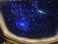 POF fibre optique plafond décor LED étoile lumière panneau de plafond avec étoile filante lumière météore