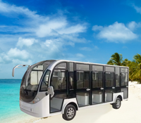 Bus urbain à 11/13/15/23 places, campus, alimenté par batterie 72V, parc de villégiature, aéroport, véhicule électrique de tourisme, bus personnalisé