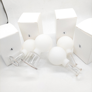 4 pièces couleur silicone boule <span class=keywords><strong>verre</strong></span> <span class=keywords><strong>hijama</strong></span> tasses vide Massage thérapie ventouses dispositif <span class=keywords><strong>ventouse</strong></span> <span class=keywords><strong>verre</strong></span> ventouses ensemble pour corps Fa - Product Image 1