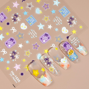 Varias pegatinas <span class=keywords><strong>de</strong></span> <span class=keywords><strong>uñas</strong></span> en relieve 3D con más <span class=keywords><strong>de</strong></span> 100 estilos, flores, mariposas, lazos, diseño marino, autoadhesivas, accesorios para decoración <span class=keywords><strong>de</strong></span> <span class=keywords><strong>uñas</strong></span> - Product Image 2