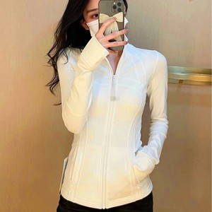 Lulu Original Define Stand Collar Breathable Slim Fit <strong>Yoga</strong> Sports <strong>Jacket</strong> Women's Fitness Wear Long Sleeve Running - Product Image 4