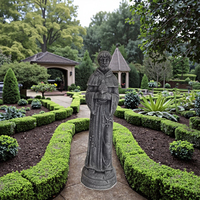 Statue religieuse catholique de Jésus durable de 75 cm, sculpture artisanale en magnésia
