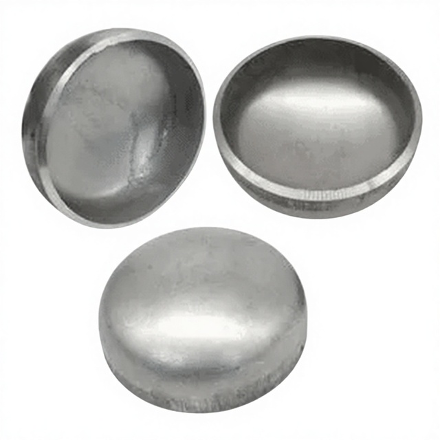 316 Stainless Steel Polished Forged Round Weld Pipe End Cap 45mm OD High Pressure Corrosion-resistant