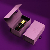 Boîtes de gloss à lèvres roses personnalisées en gros, gaufrage, pelliculage mat, écologiques, emballage cadeau spécial avec tiroir pour rouge à lèvres