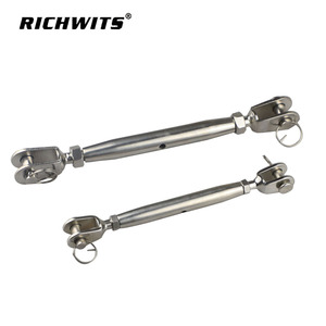 RICHWITS Tensor de acero inoxidable tipo europeo de cuerpo cerrado con mordaza y ojo para gestión de cuerdas métricas ZB6804 - Product Image 2