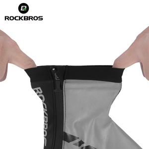 ROCKBROS — housse de chaussures de vélo, couverture de protection, réfléchissante, imperméable, chaussures de vélo, <span class=keywords><strong>vtt</strong></span>, hiver chaud - Product Image 2