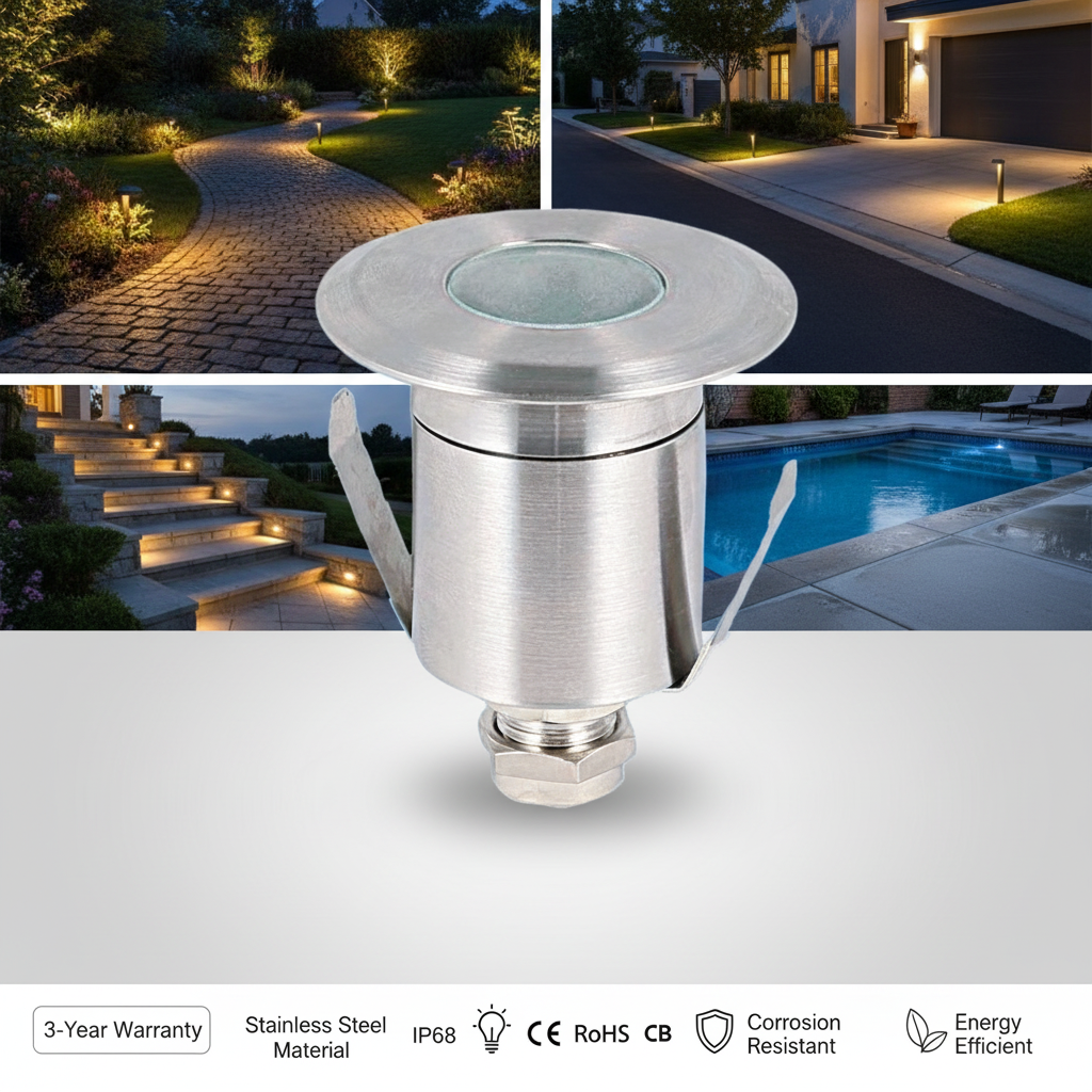 IP68 Waterproof 12V/24V Safe Embedded Pool Light