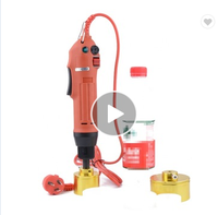 Machine de capsulage manuelle électrique LT PACK pour bouchons à vis, machine de capsulage portative à tête unique pour bouteilles