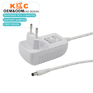 <b>12V</b> 2A Power Adapter, AC DC <b>Switching</b> Wall Charger, EU Plug 24W Power Supply for CCTV LED Strip Lighting Devices - Product Image 1