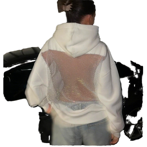 Nueva Moda 2025: Sudadera con Capucha Transparente y Transpirable de Manga Larga para Mujer, de Spandex/Poliéster con Logotipo Frontal, Caisi, En Stock - Product Image 3