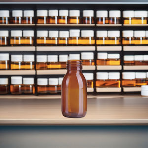 Bottiglia ecologica in vetro ambrato da 50ml con tappo a vite per il confezionamento di whisky Tequila Brandy. Campione libero disponibile - Product Image 2