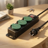 Multiprise industrielle portable 5 canaux, 5 prises, étanche IP67, personnalisable, pour extérieur, prise de courant étanche européenne, best-seller