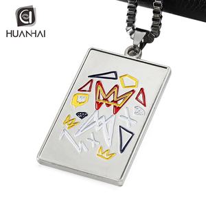 Aleación de zinc personalizada Die Casting Silver Metal Soft Esmalte logo Dog Tag Charm Award Factory - Product Image 2